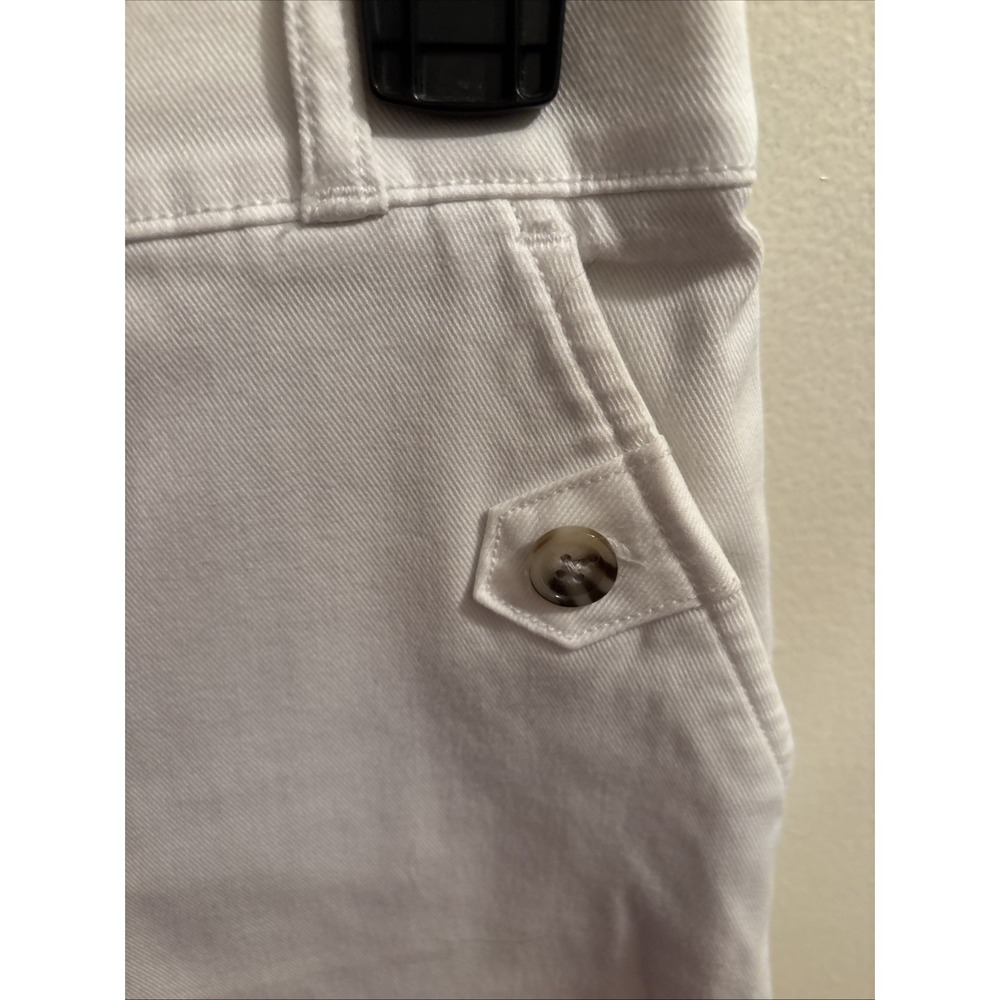 Spanx Pants Women's S White Crop Capri Stretch Front & Back Pockets Stretchy - Picture 3 of 9